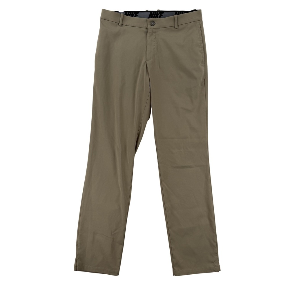 Nike Dri-FIT Golf Pants Mens 32x32 Beige Stretch Khakis Performance AJ5489-247